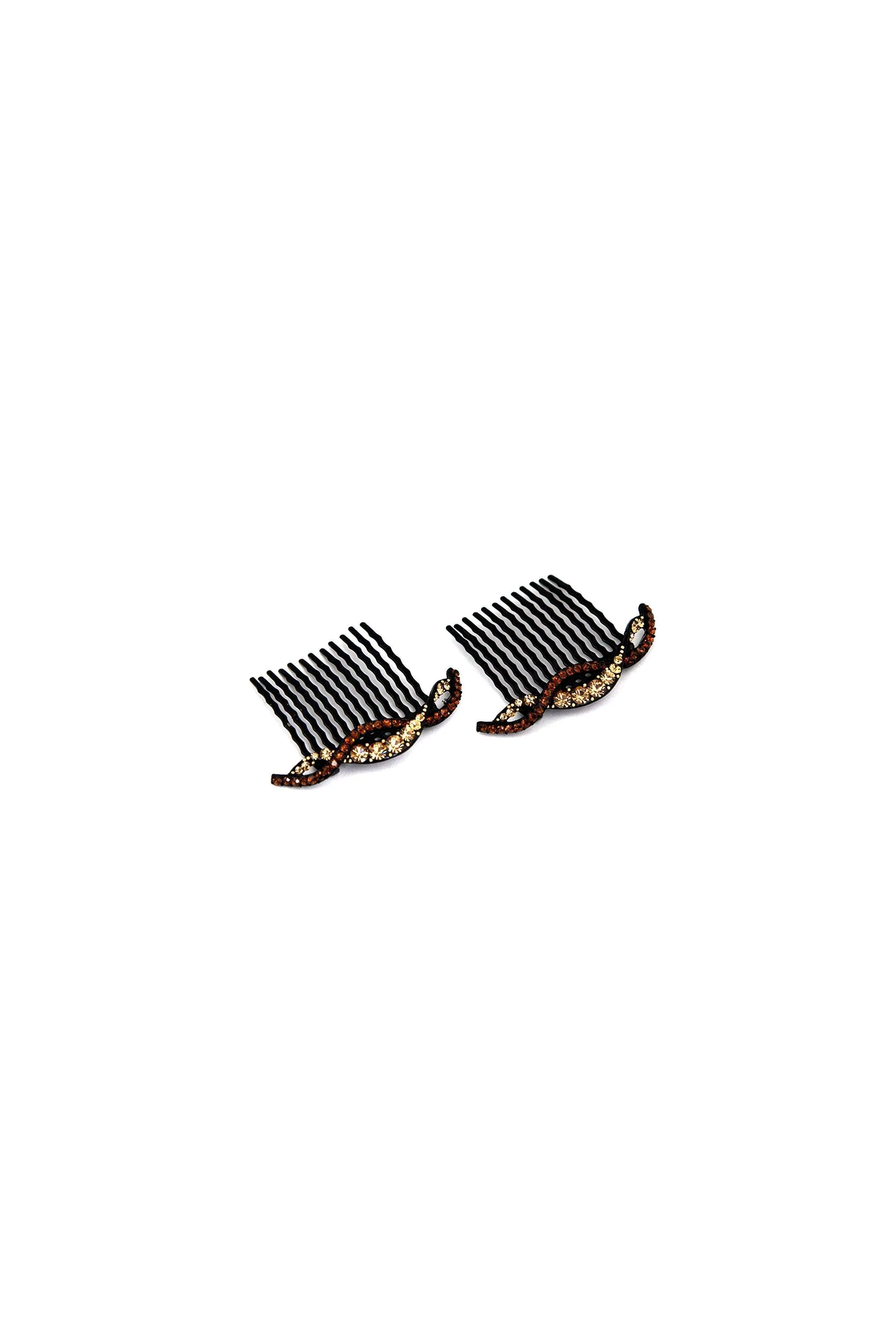 Summer Wave Crystal Hair Comb (Sold as a Pair)