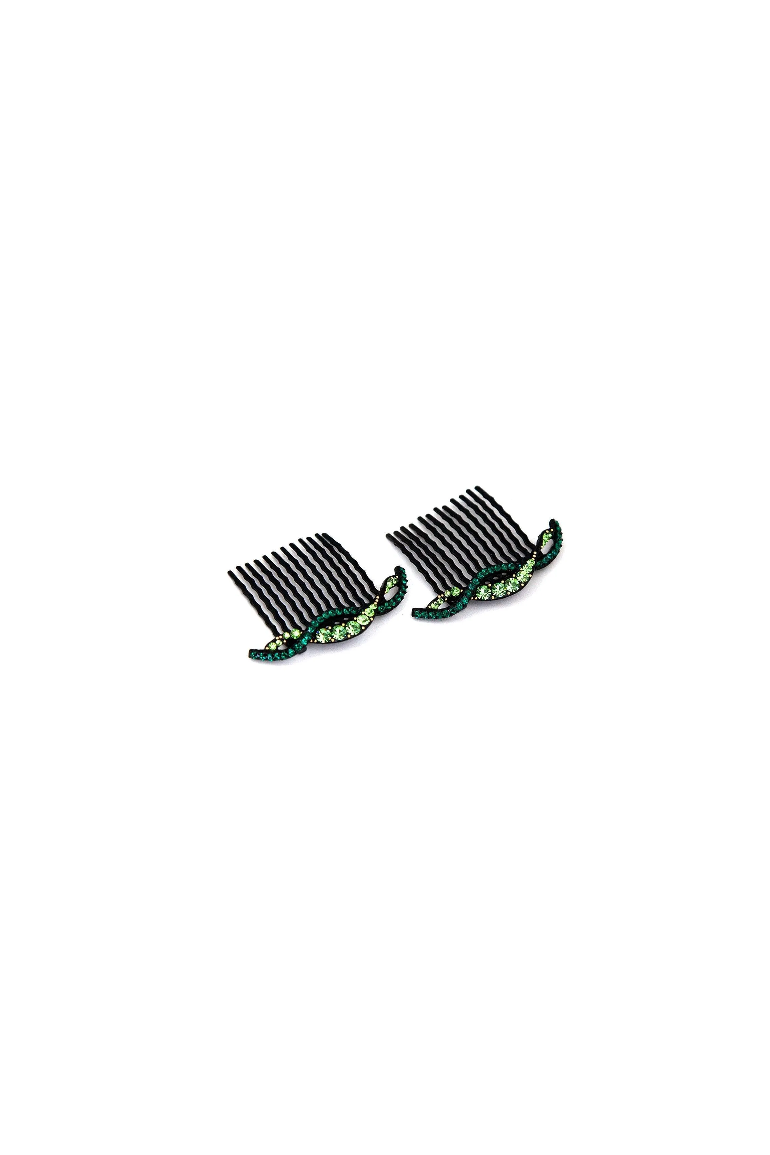 Summer Wave Crystal Hair Comb (Sold as a Pair)
