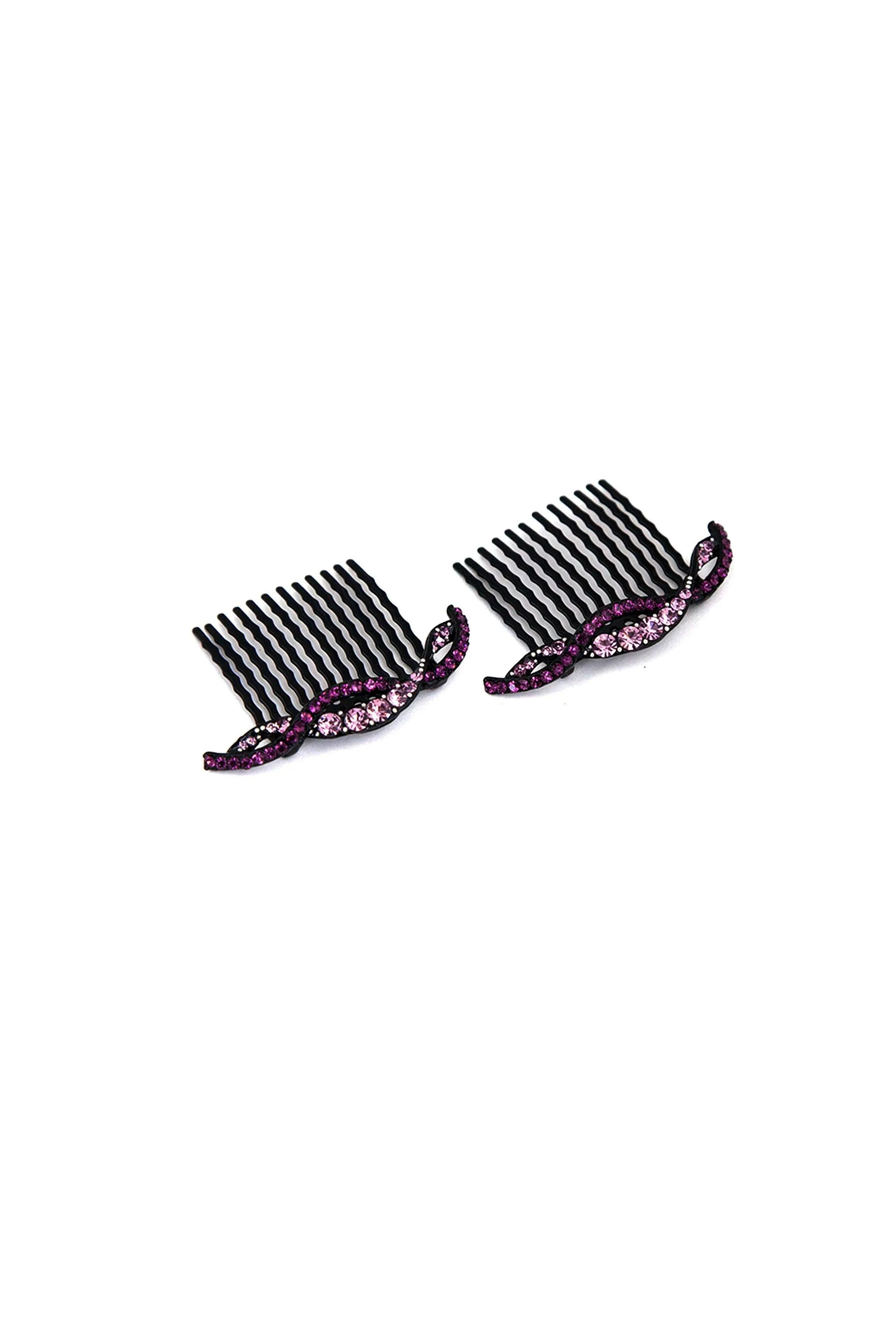Summer Wave Crystal Hair Comb (Sold as a Pair)