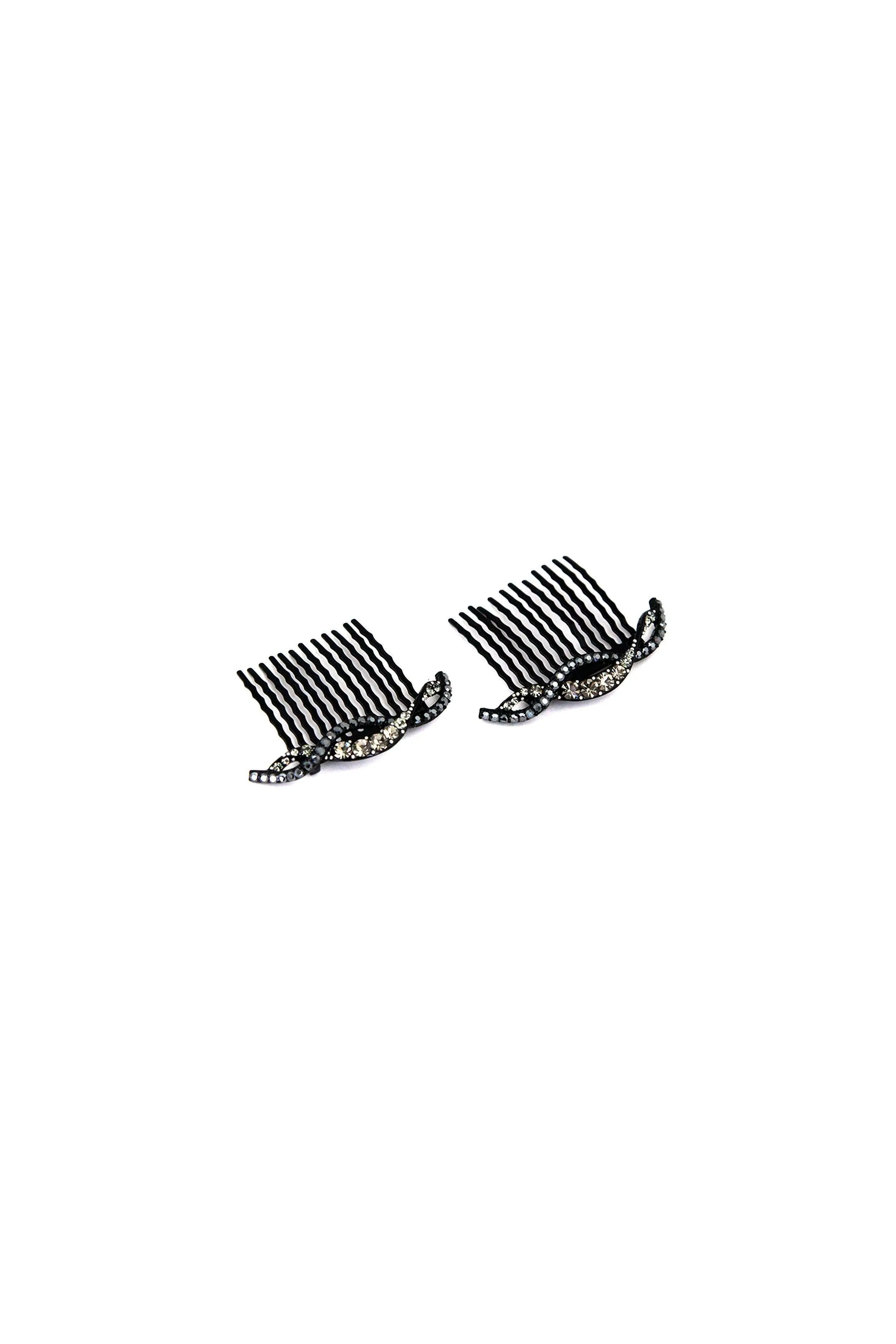 Summer Wave Crystal Hair Comb (Sold as a Pair)