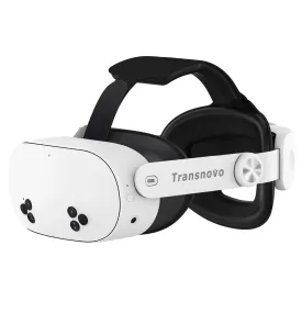 TRANSNOVO VR Head Strap for Meta Quest 3 & Quest 3S - Adjustable, Lightweight, Premium PU Leather Cushion, Durable Side Straps, Reduce Facial Pressure for Enhanced Comfort & Immersive Gaming