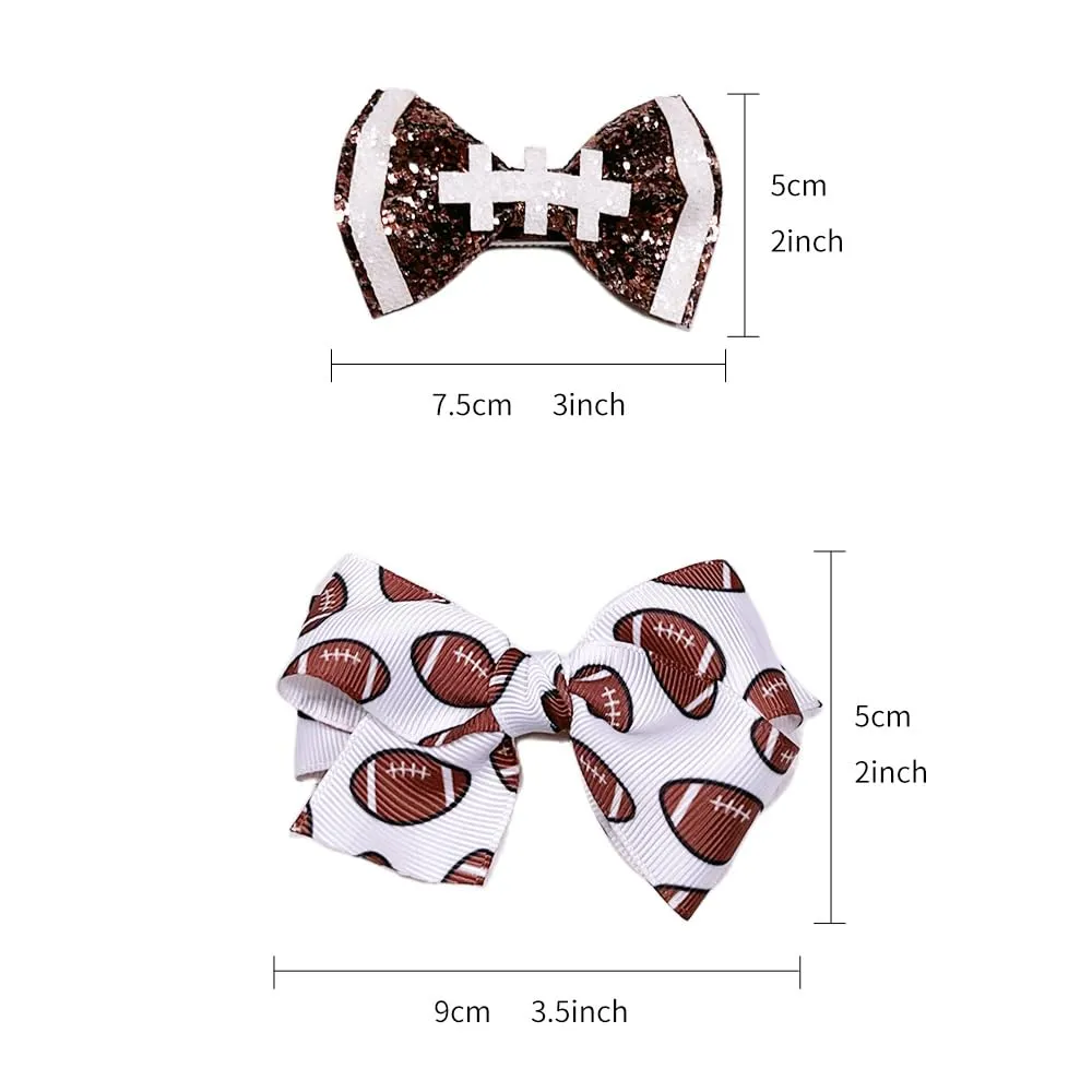 Turban Headband with Football Bows and Hair Band for Baby Girls BBG19 (B3)