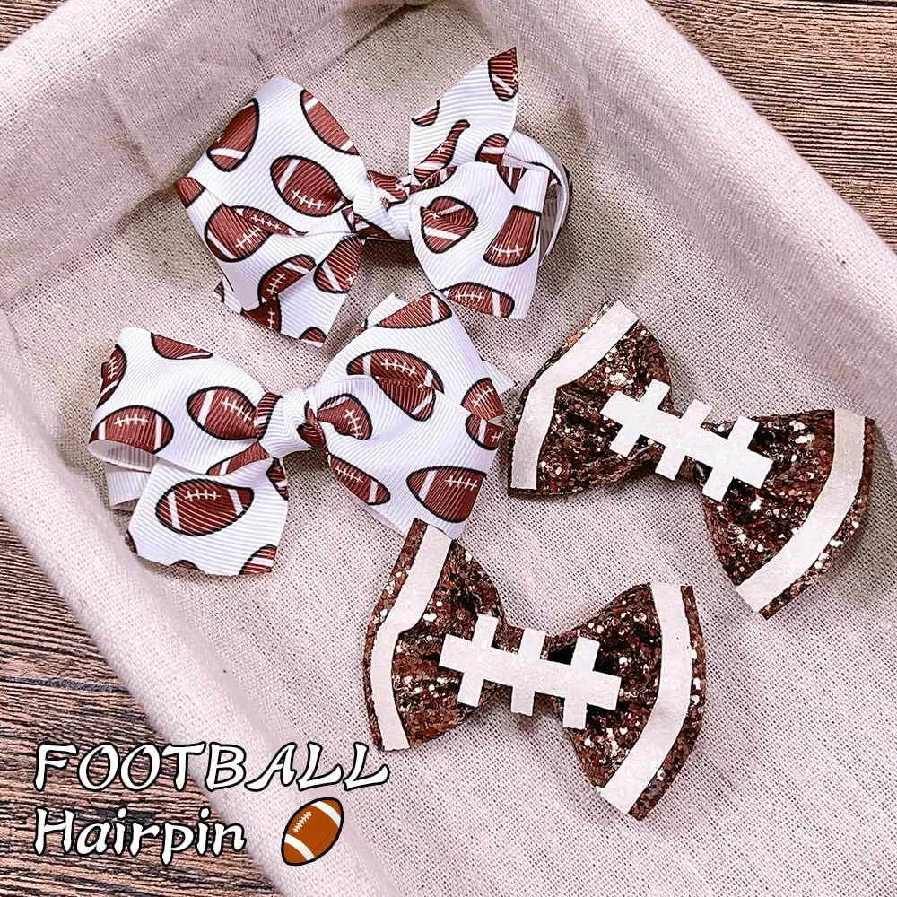 Turban Headband with Football Bows and Hair Band for Baby Girls BBG19 (B3)