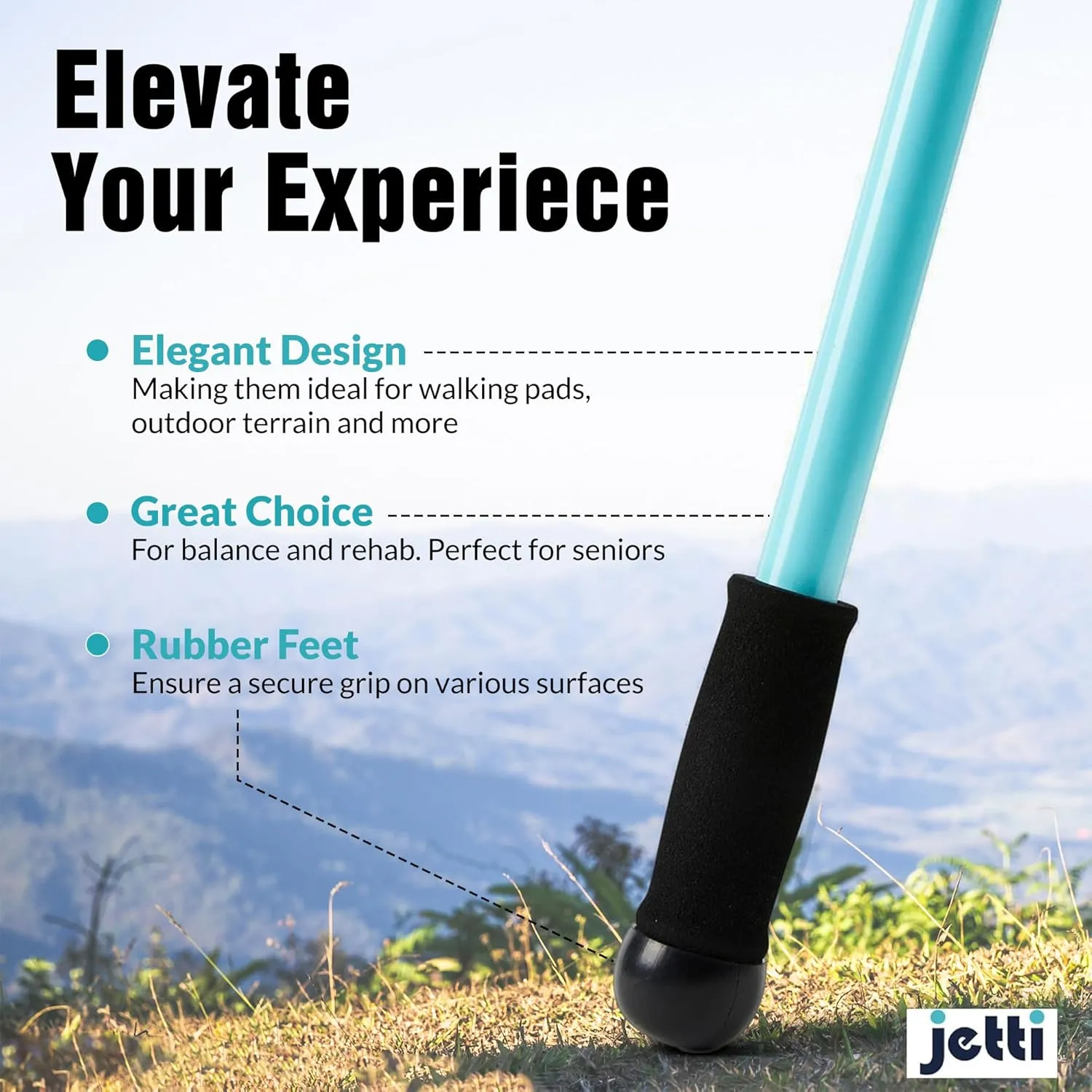 Weighted Walking Sticks for Seniors, Women & Men  1.2lb Each Ergonomic Hiking Poles for Balance, Posture & Stability  Durable Trekking Poles for Walking