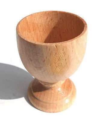 Wooden Egg Cups Poached Egg Stands Hand Painted or Natural Wood